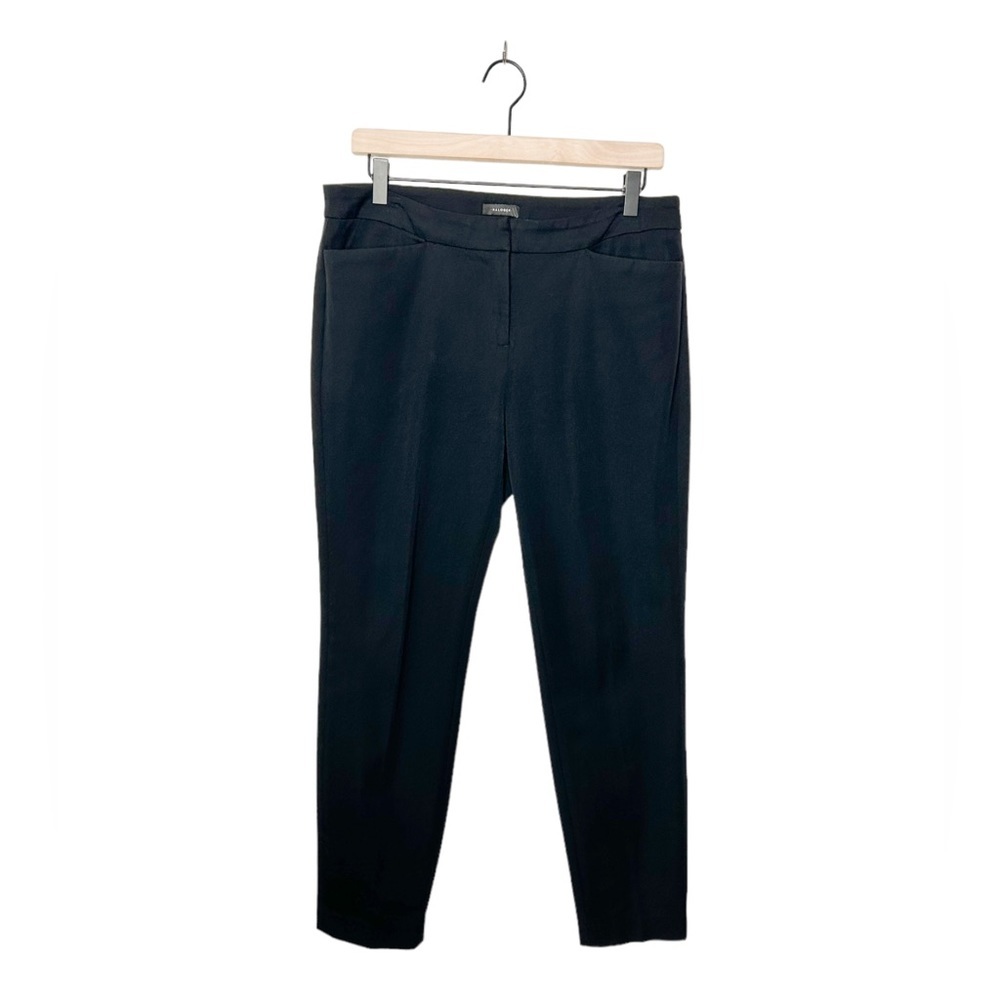 Halogen Womens Business Casual Slim‎ Straight Leg Black Trouser Pants 8